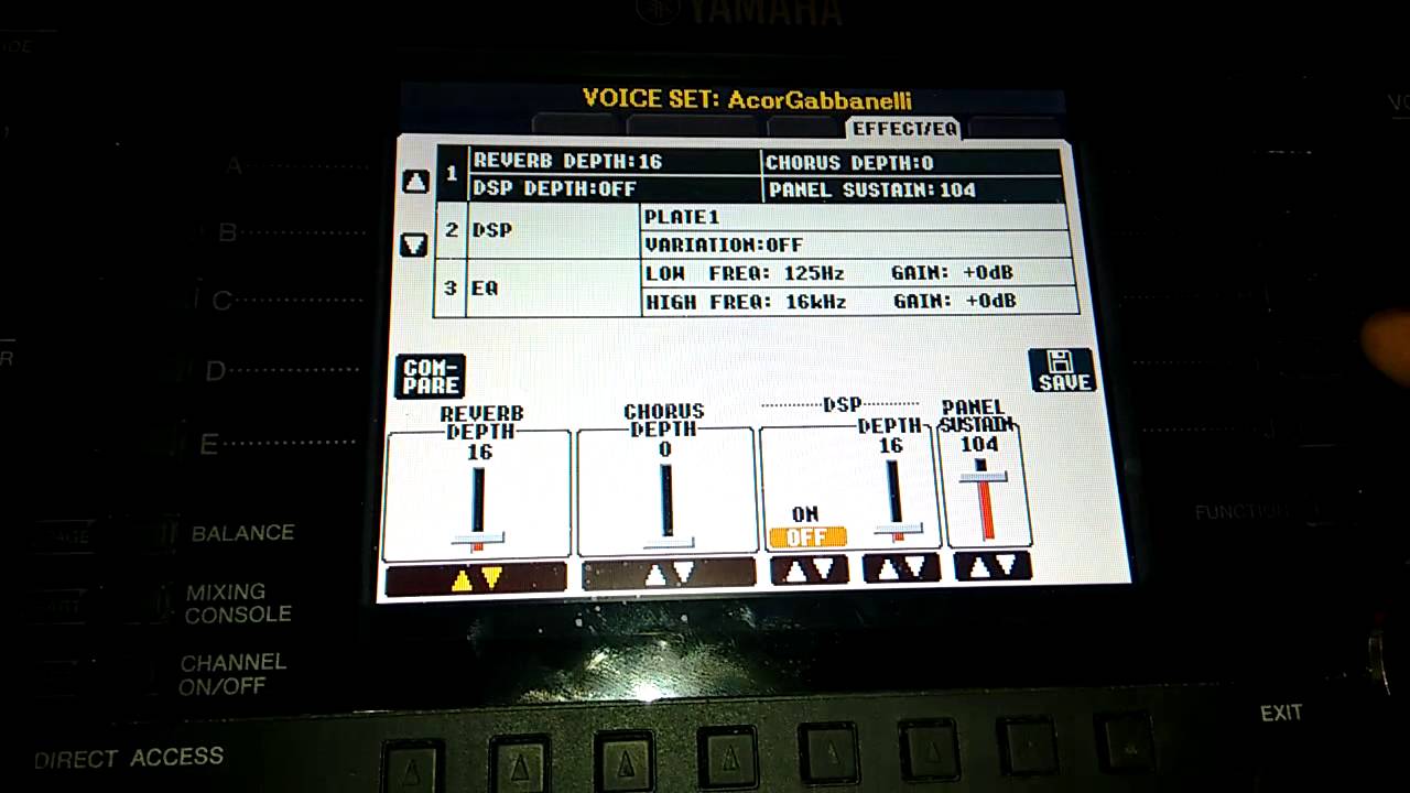 PSR S950 EFECTOS A SAMPLES