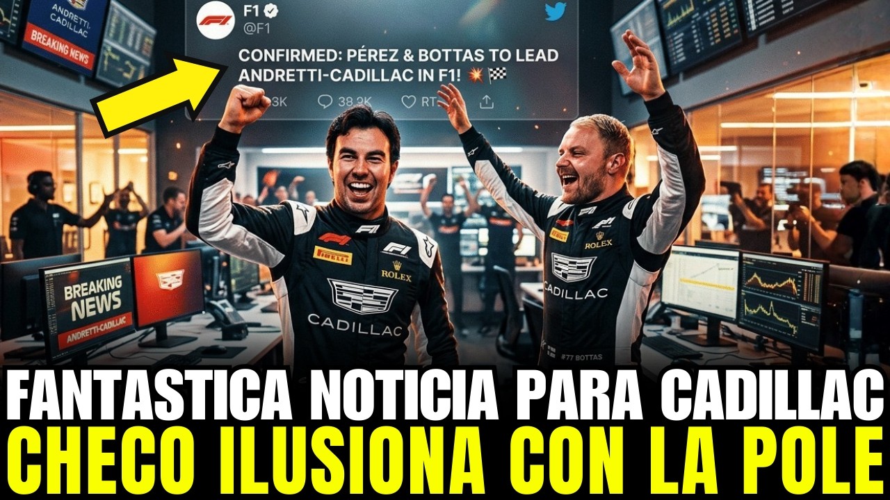 🚨 ¡NO SE RINDEN! CHECO PÉREZ y CADILLAC F1 reciben una GRAN NOTICIA que puede CAMBIAR TODO