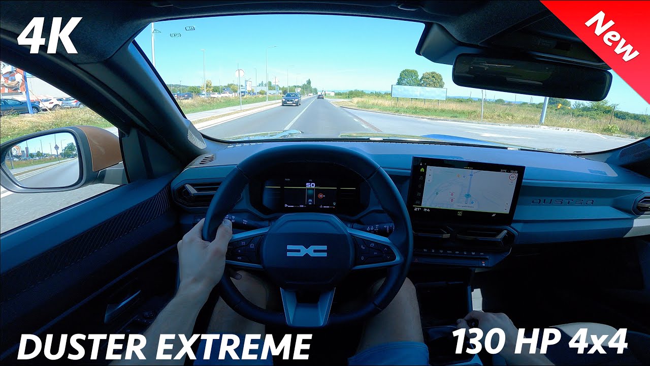 Dacia Duster Extreme 4x4 2024 POV Test drive 4K (130 HP, 6-speed manual)