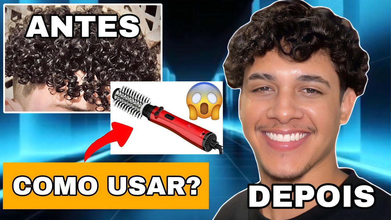 COMO USAR A ESCOVA GIRATORIA | ESCOVA ROTATIVA | TUTORIAL | CABELO MASCULINO