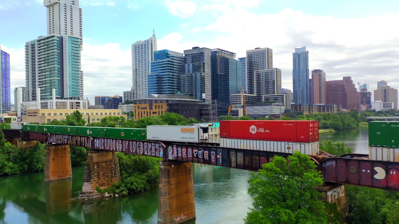 Austin Texas Aerial Tour - Lake Austin drone footage 4k