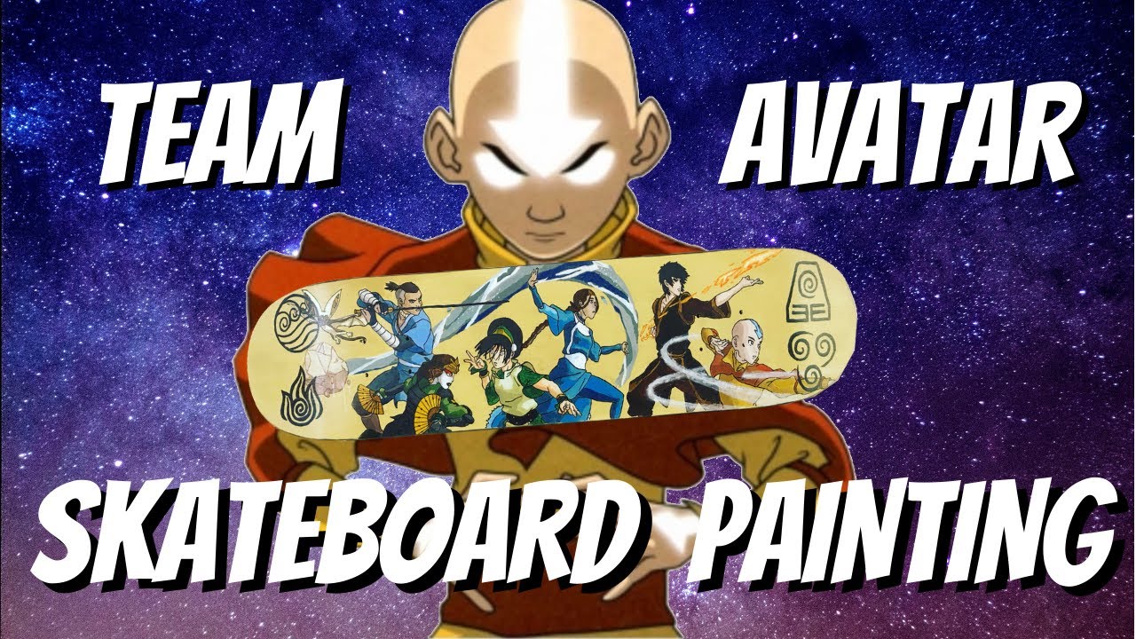 Team Avatar Skateboard Painting!! | Avatar the Last Airbender
