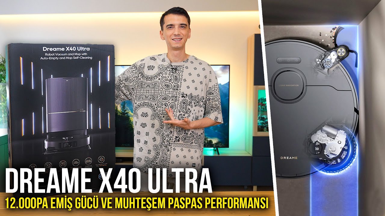 İnsan Gibi Paspas Yapan Robot Süpürge! Dreame X40 Ultra