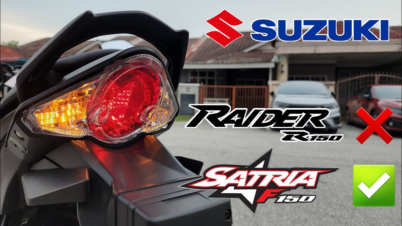 RAIDER R150 : Tukar Lampu Belakang Dan Buka Signal Capang 