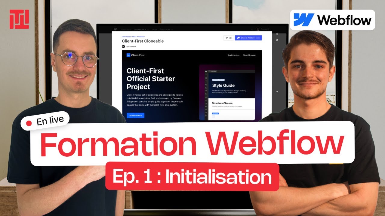Ep 1 : Initialisation | Formation Webflow Gratuite
