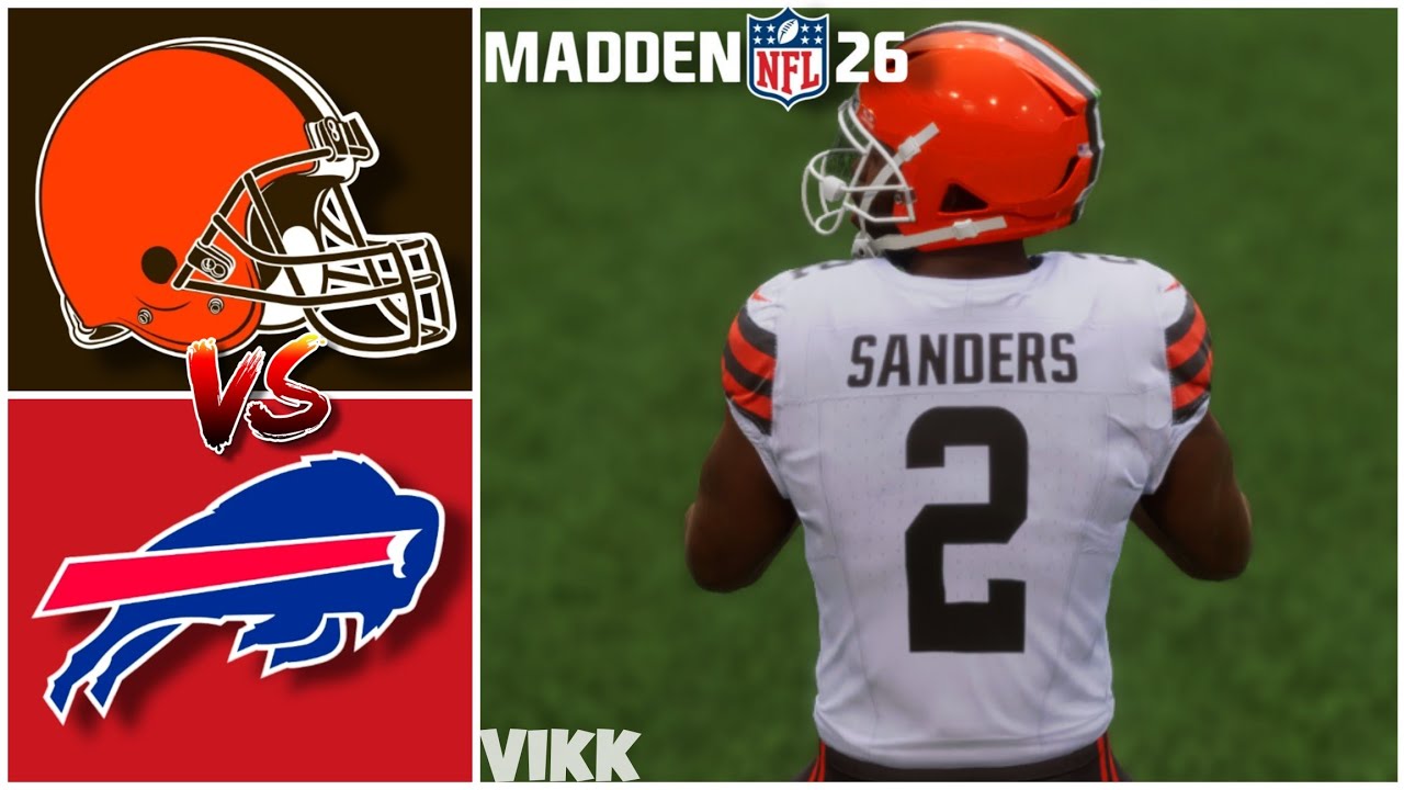 Browns vs Bills Simulation (Madden 26 Rosters)