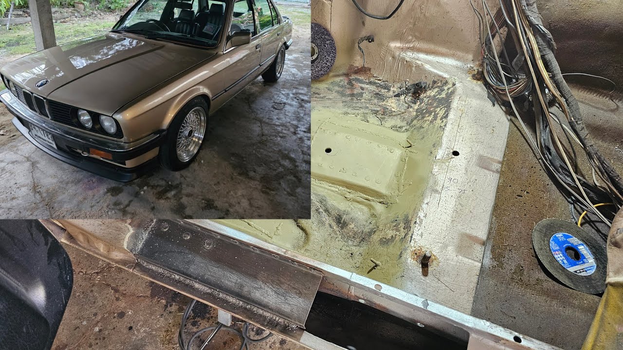 Часть 15 - Ремонт ржавчины в днище, шасси и точках подъема BMW E30