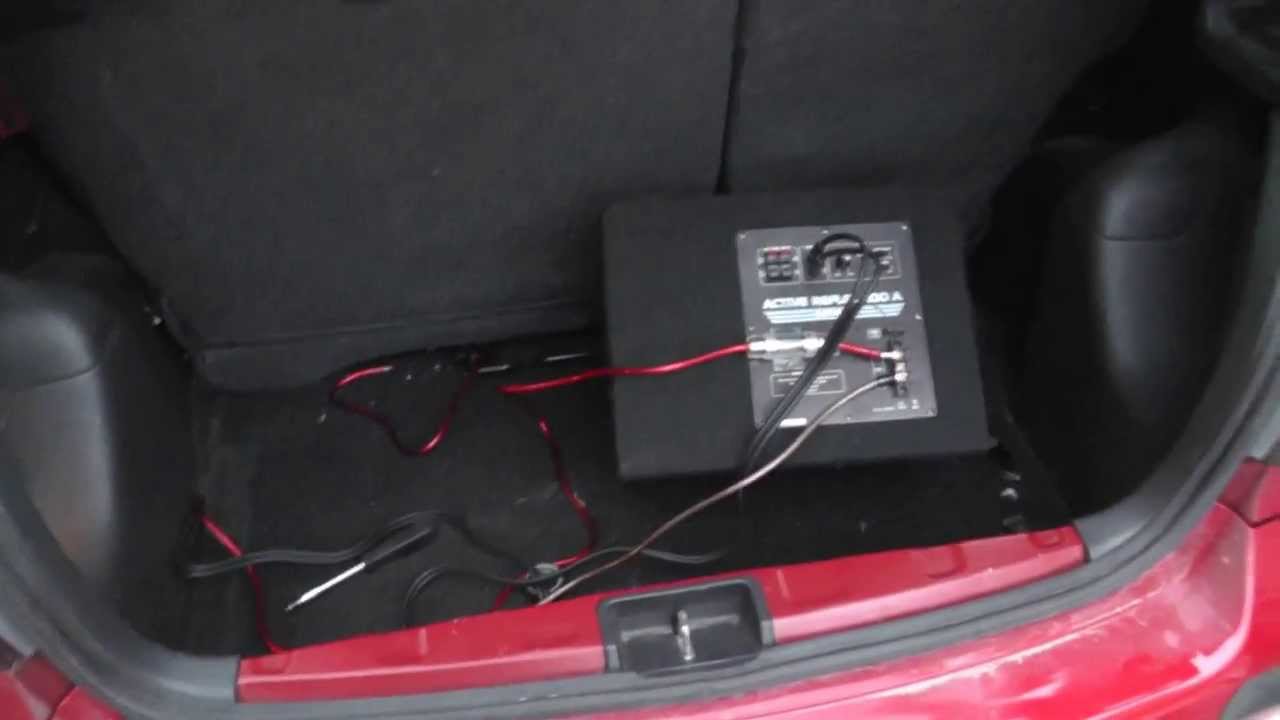 Prestavba audia Yaris - Subwoofer (3. Časť)