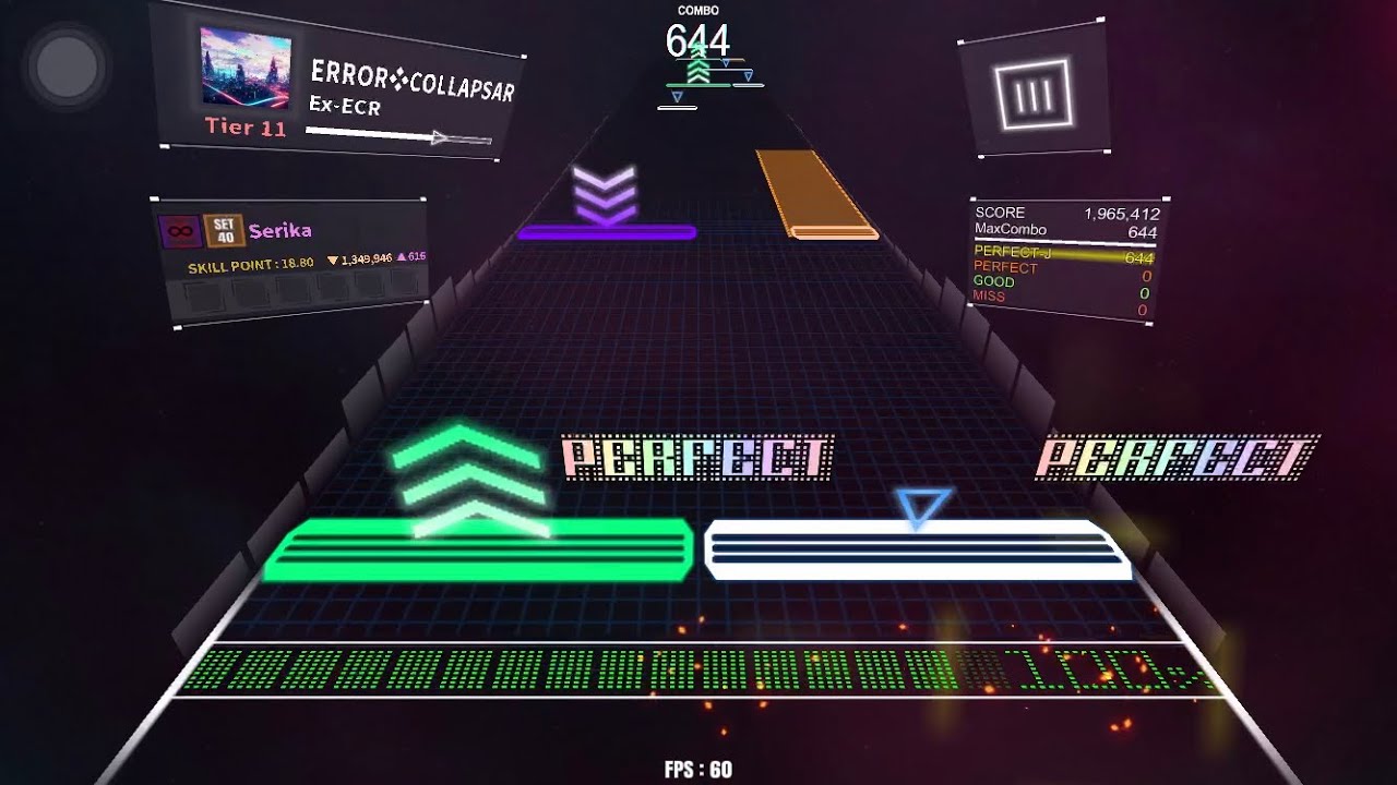 ERROR❖COLLAPSAR / Tier 11 / DanceRail3 譜面確認