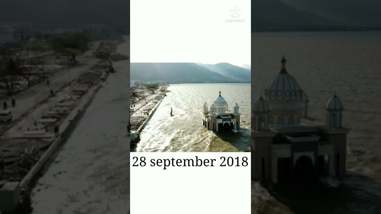subhanallah🙀 masjid di palu yang terapung akibat stunami #shorts #palu