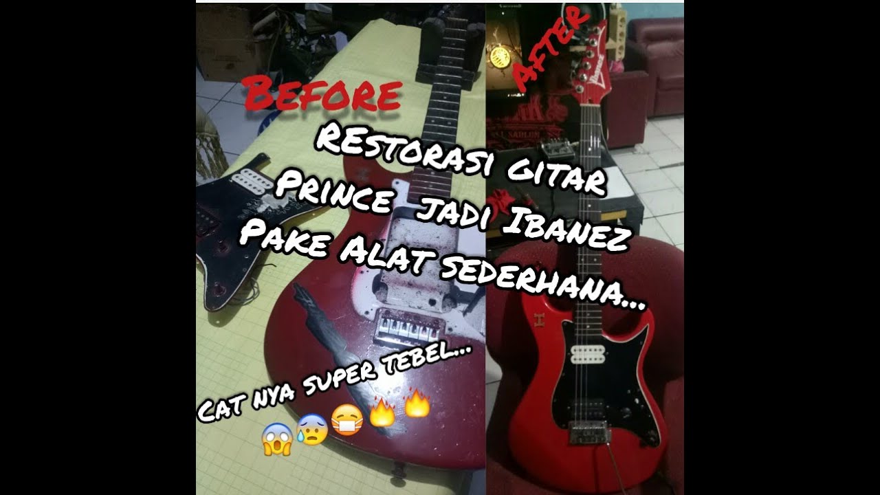Full restorasi gitar prince jadi ibanez
