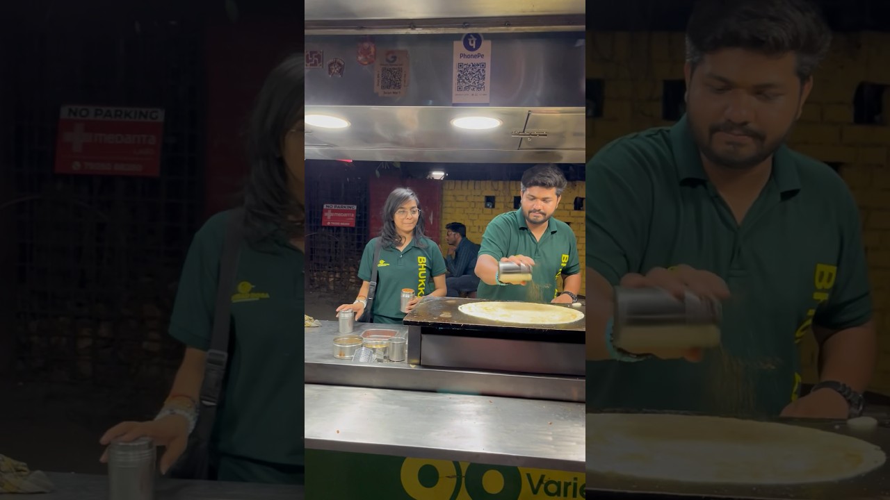 Viral couple selling dosa in Lucknow || #bhukkad dosa || #viralcopule #dosa #lucknow #shorts
