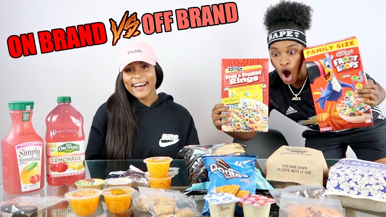NAME BRAND vs GENERIC FOOD!!! (Blind Taste Test)