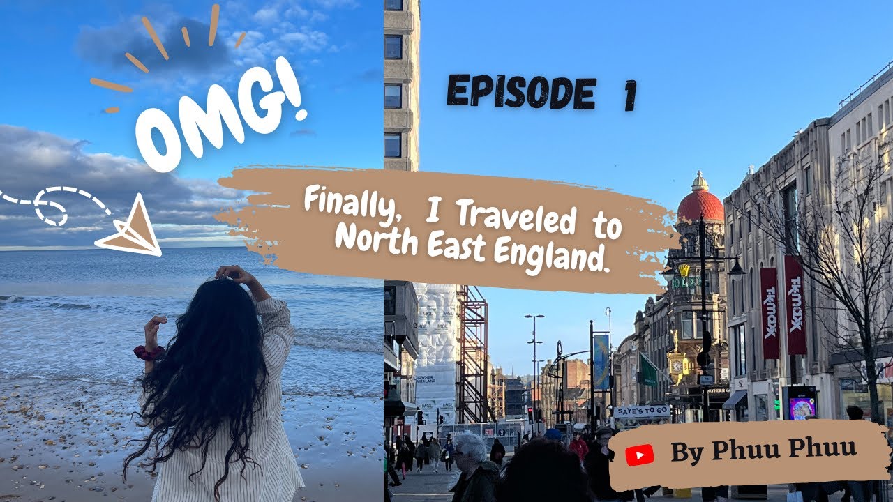 UK Travel Vlog 🇬🇧( Ep 1): Exploring Newcastle/ Sunderland 🗺️| Beach day🌊| Friends hangout