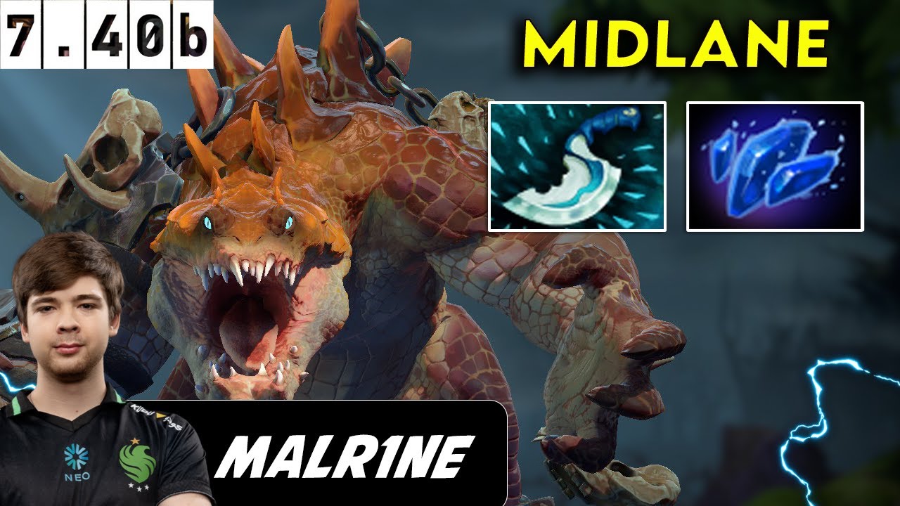 Malr1ne Primal Beast Midlane - Dota 2 patch 7.40b Pro player Gameplay