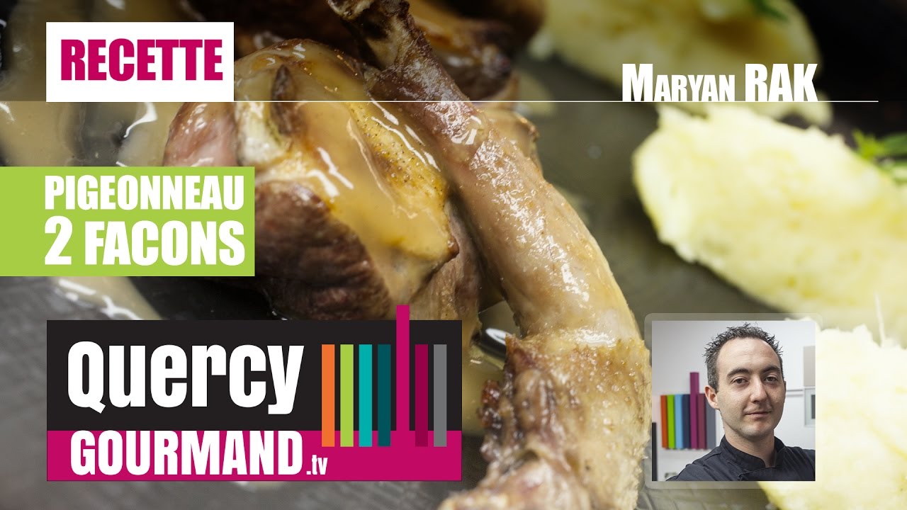 Recette : Pigeonneau en 2 façons & purée patate douce - quercygourmand.tv