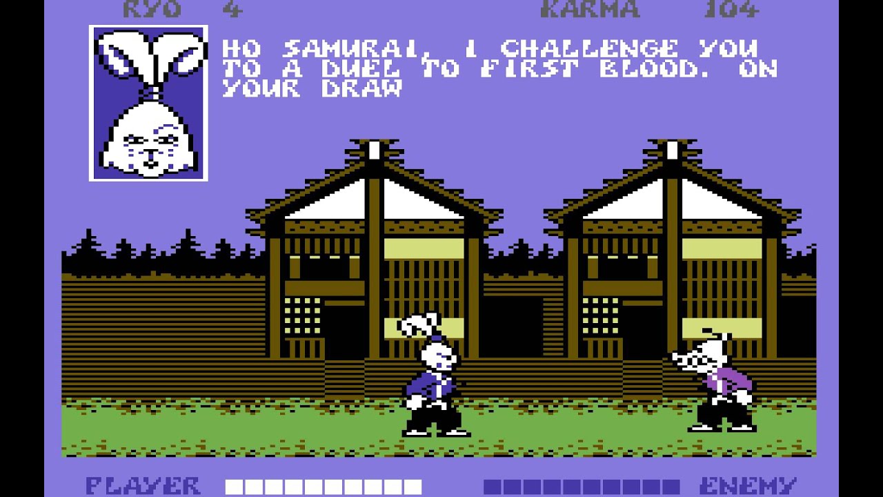 Samurai Warrior: The Battles of Usagi Yojimbo Longplay (C64) [50 FPS]