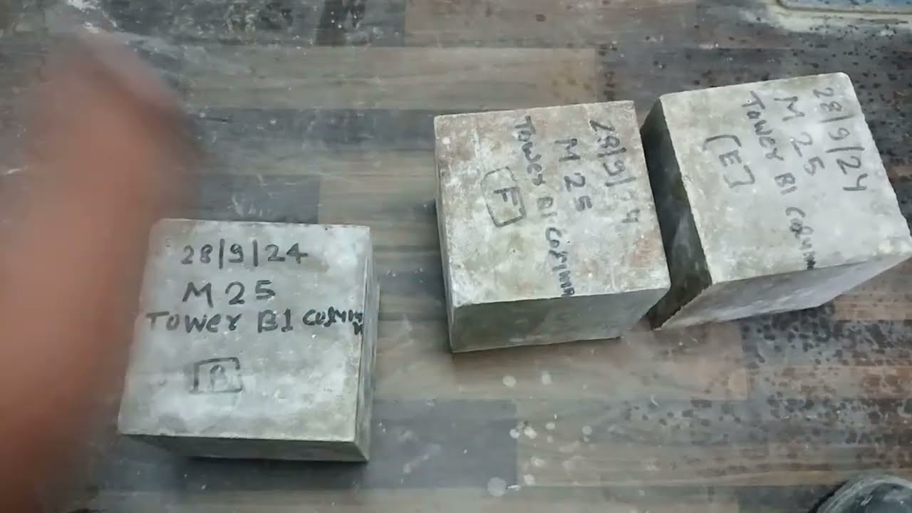 Cube Comprehensive Strength Test || Cube ka strength kaise check kare #civilengineering #viralvideo