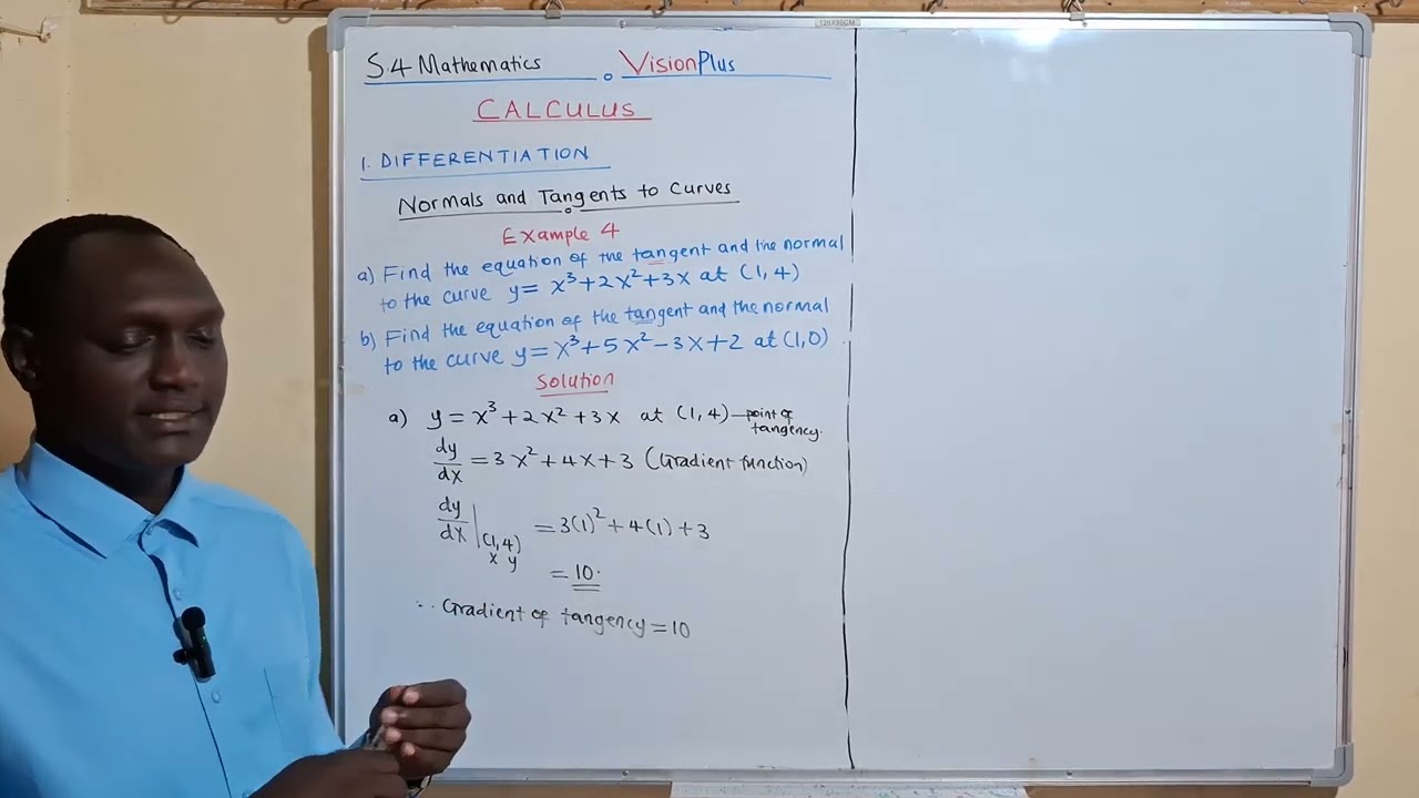 Normals and Tangents Example 4a