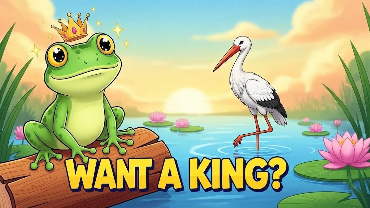 The Frogs Who Asked for a King | Aesop for Children | Pilo Kids Stories 🐸