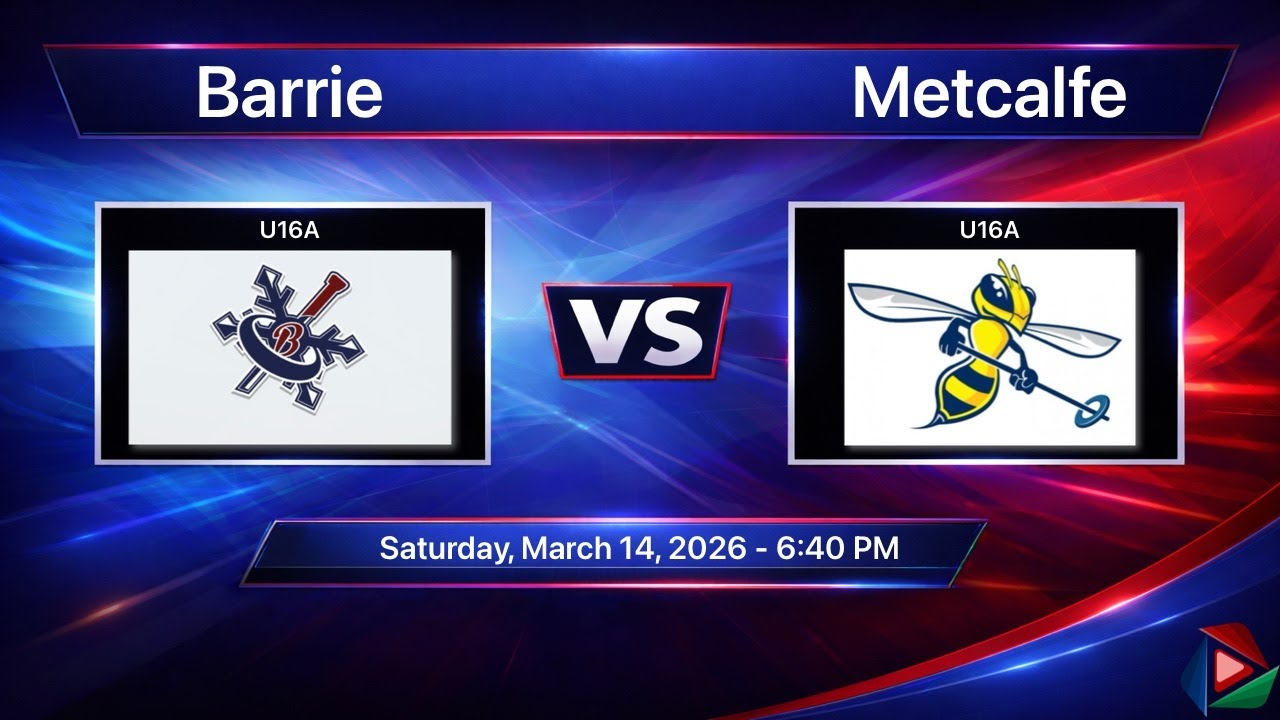 U16A Barrie Blizzards vs. U16A Metcalfe Hornets