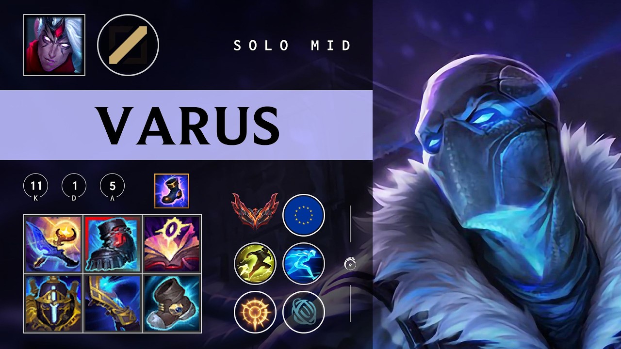 Varus Mid vs Orianna - EUW Grandmaster Patch 26.05
