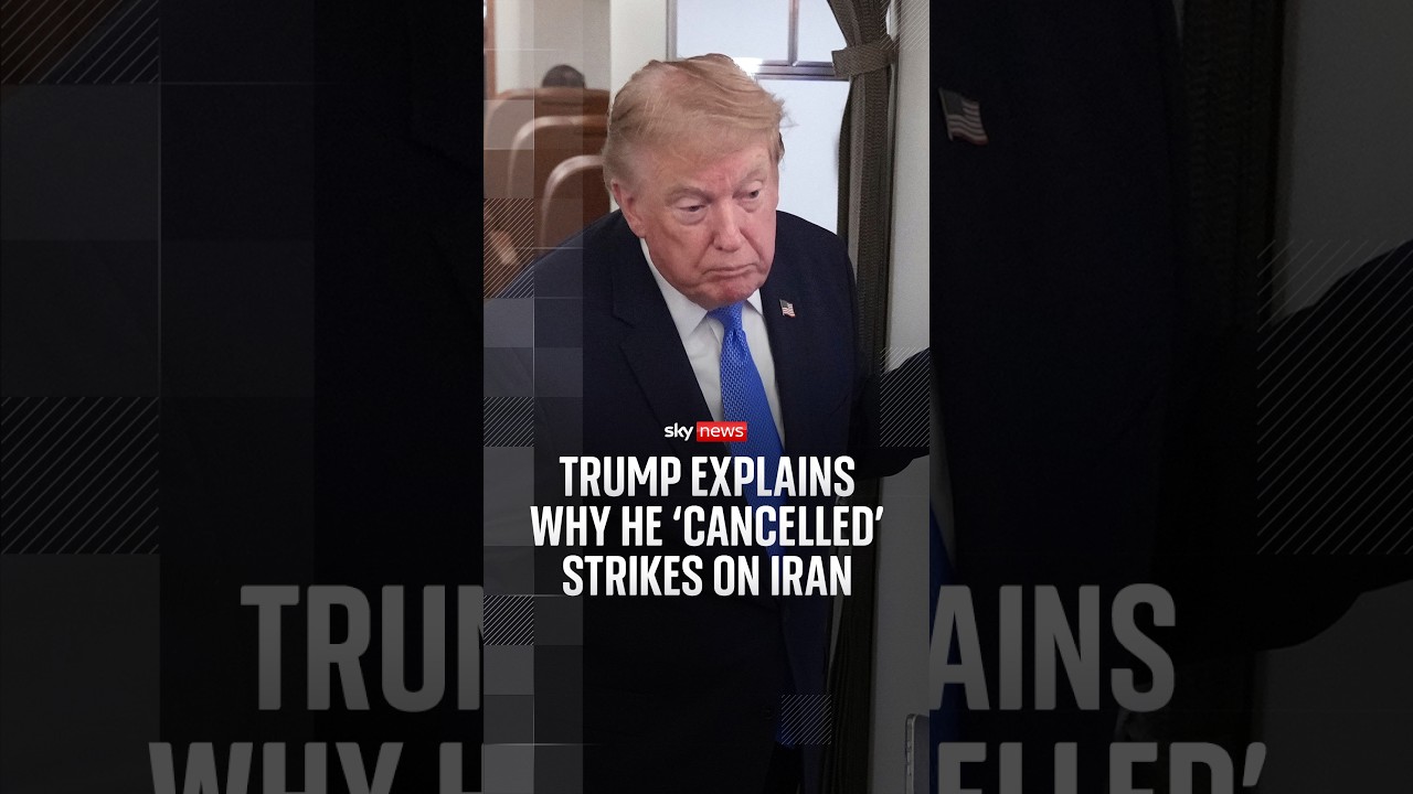 Trump explains why he 'cancelled' strikes on Iran
