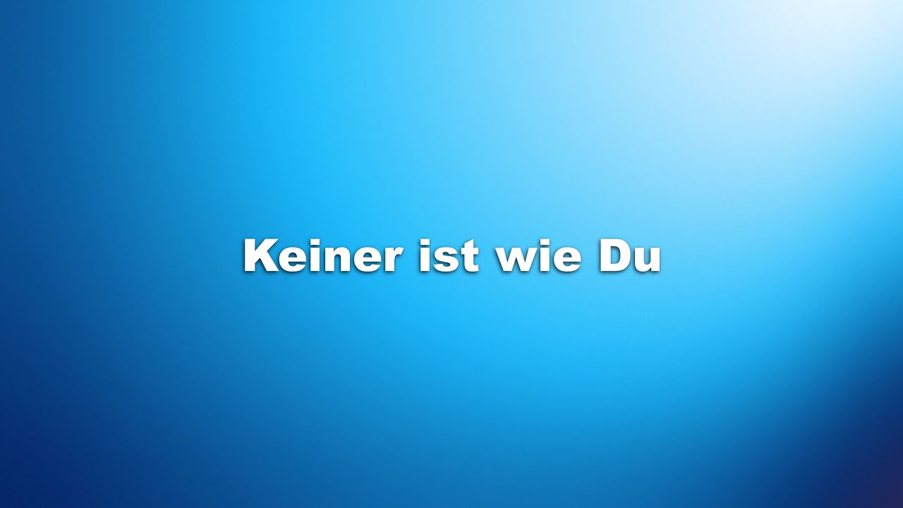 Keiner ist wie du - Martin Pepper (Cover) with Lyrics