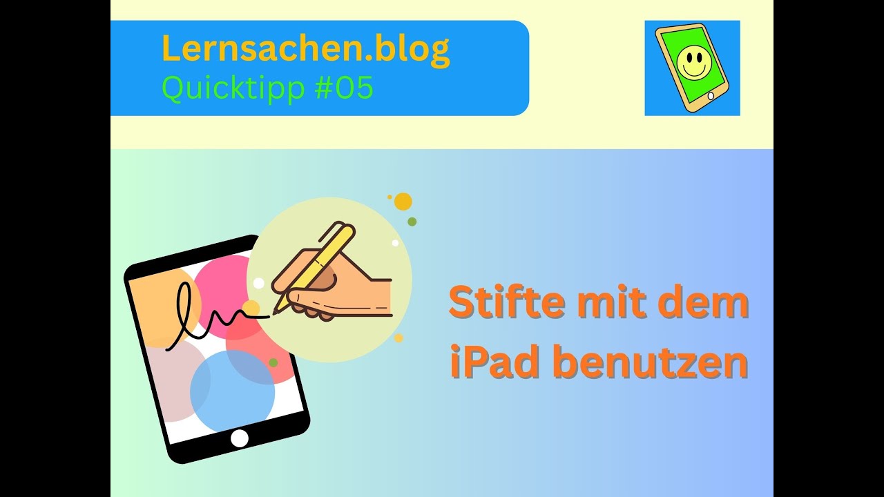 Stifte mit dem iPad verwenden.
