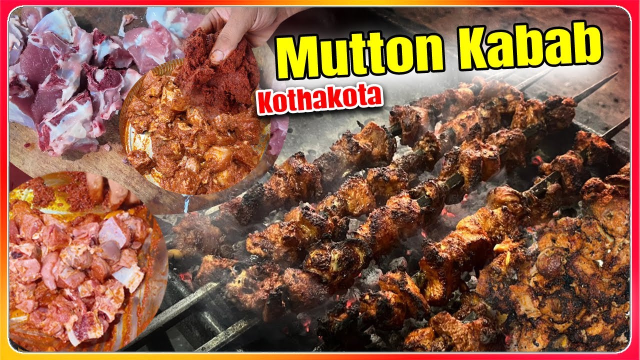 Kothakota Famous Mutton Kabab || Secret Masala Recipe || Telangana Style Street Food#shorts #mutton 