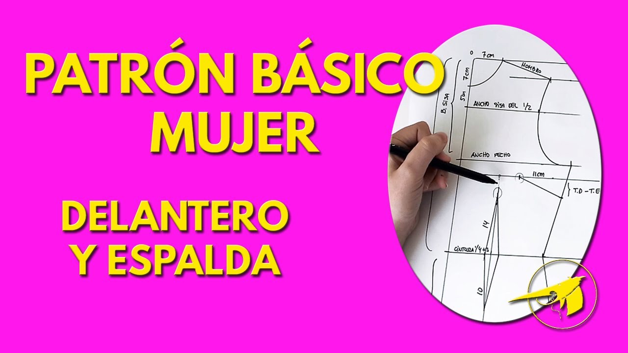 Cómo trazar un patrón básico de cuerpo de mujer (delantero y espalda)