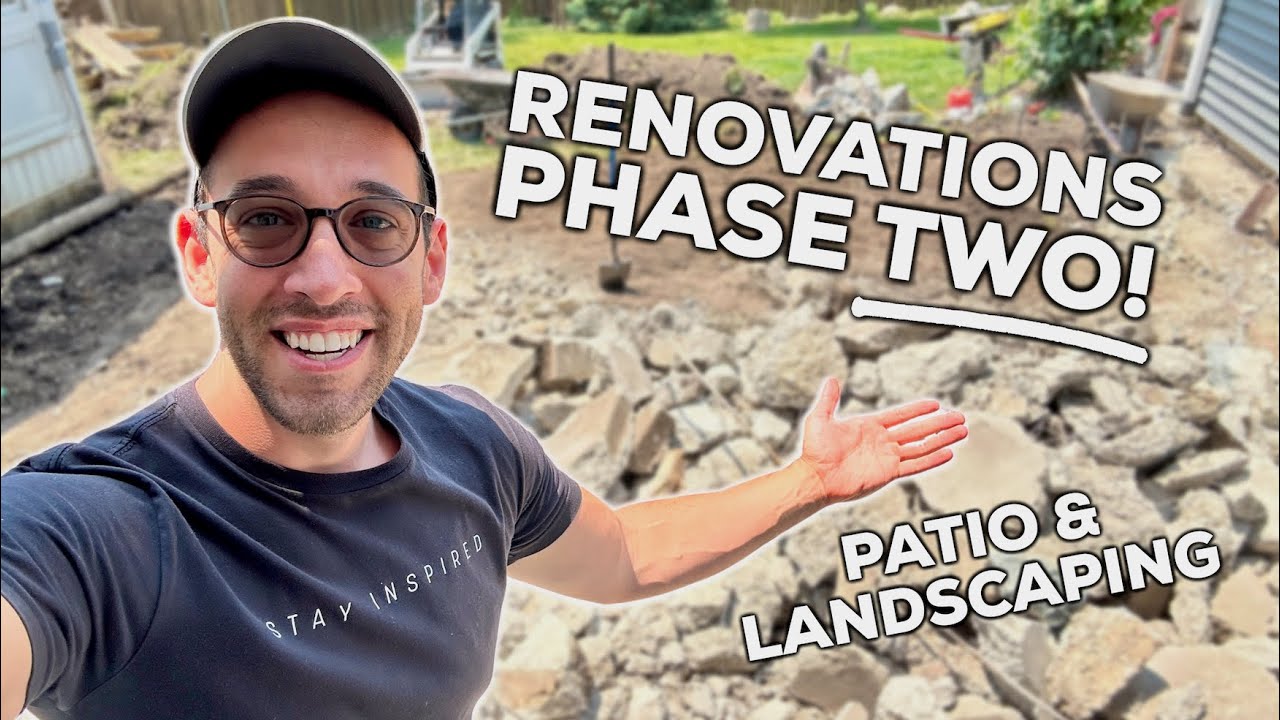 RENOVATIONS PHASE TWO BEGIN! | Patio and Landscaping | Peter Outside of Potter