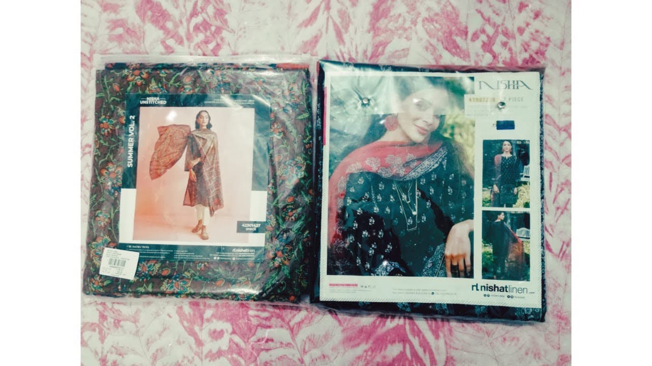 Nishat linen unstitched || latest collection 2023 with muzlin dupatta|| summer 2 pcs dresses