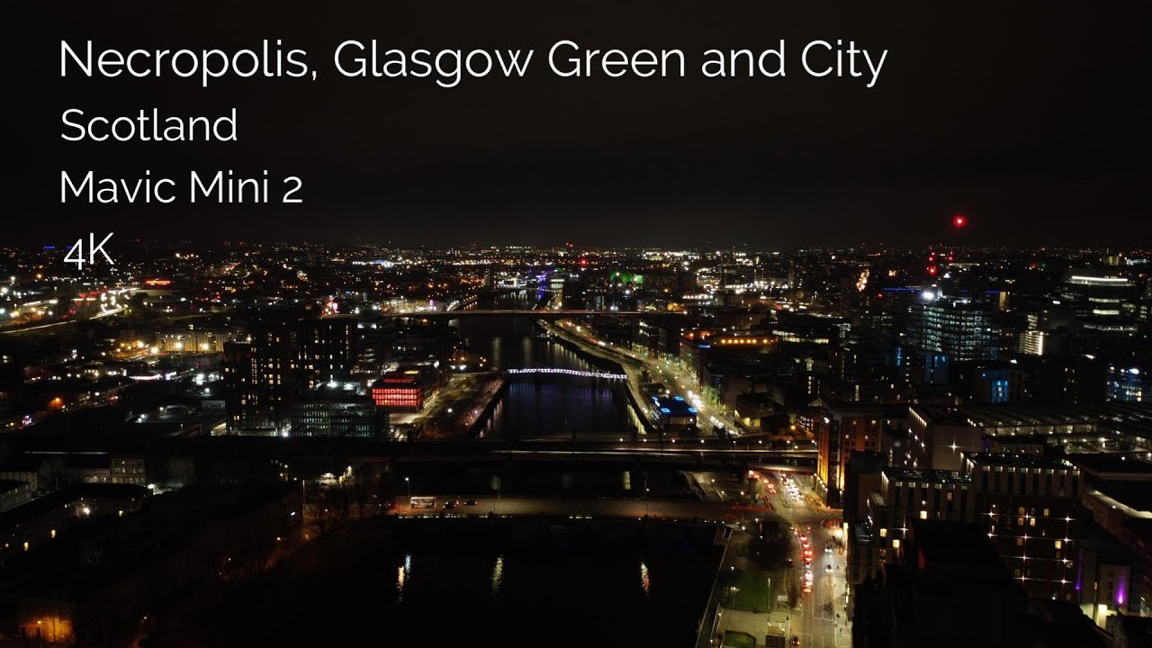 Dji Mavic Mini 2 Drone Footage 4K: Necropolis, Glasgow Green and City