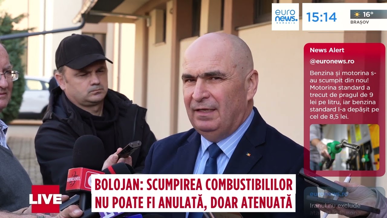 Bolojan: Dacă prețul combustibilului crește peste un nivel de alarmă, vom interveni