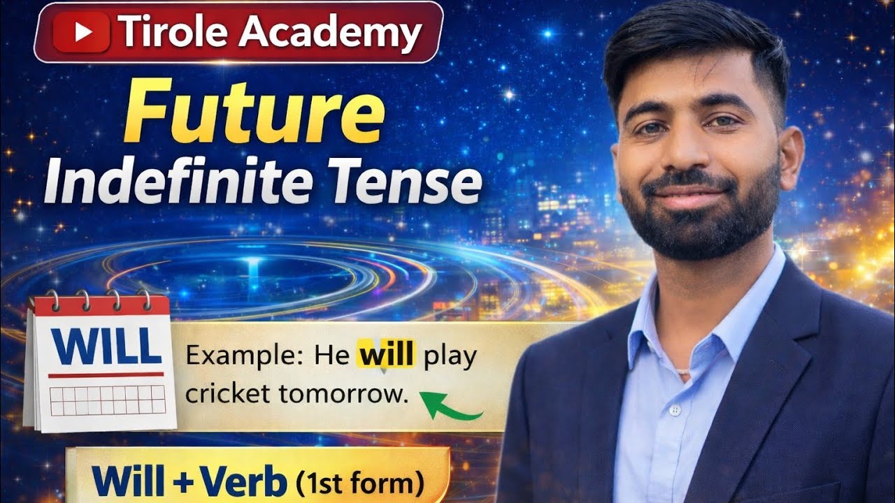 Future indefinite tense in easiest way#futureindefinitetense #easyenglishlearnig #englishbytirolesir