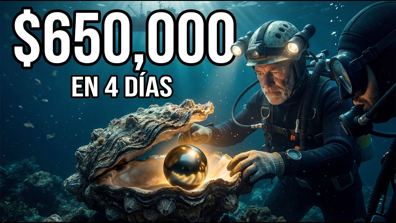 Cómo los pescadores ganan $650,000 en 4 días recolectando raras perlas negras de aguas profundas