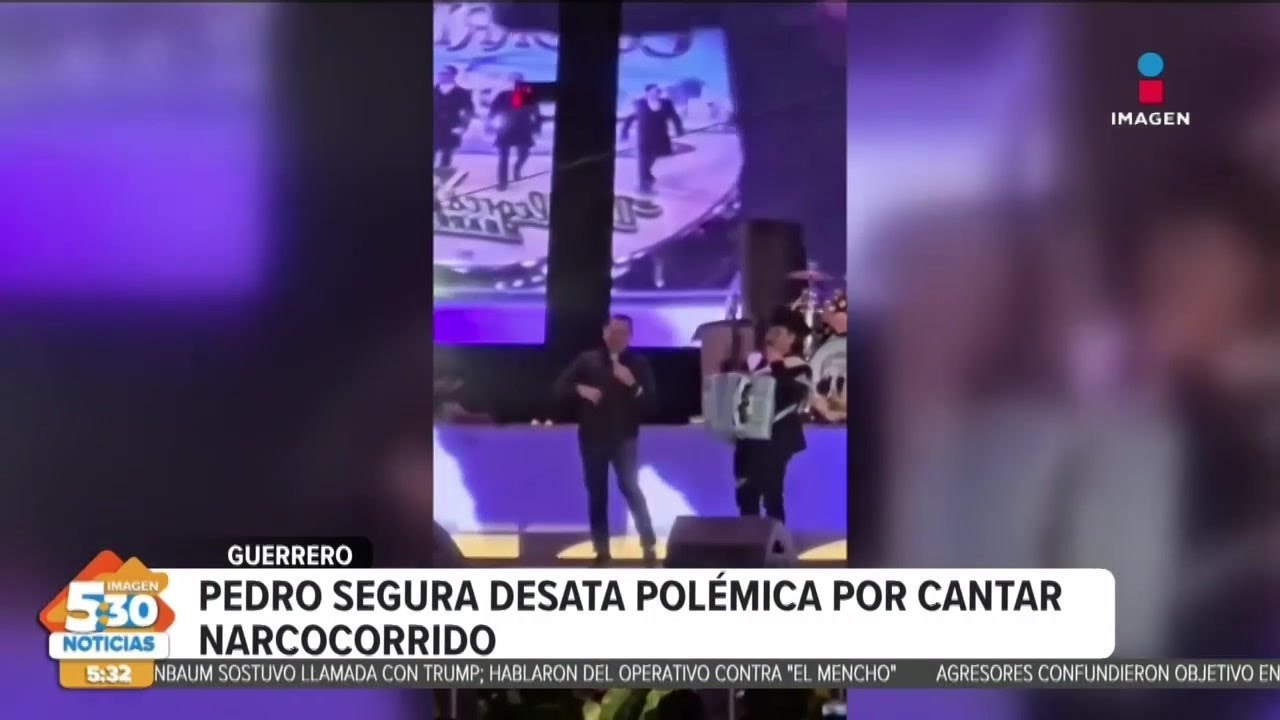 Pedro Segura desata polémica al cantar corrido alusivo a “El Mencho”