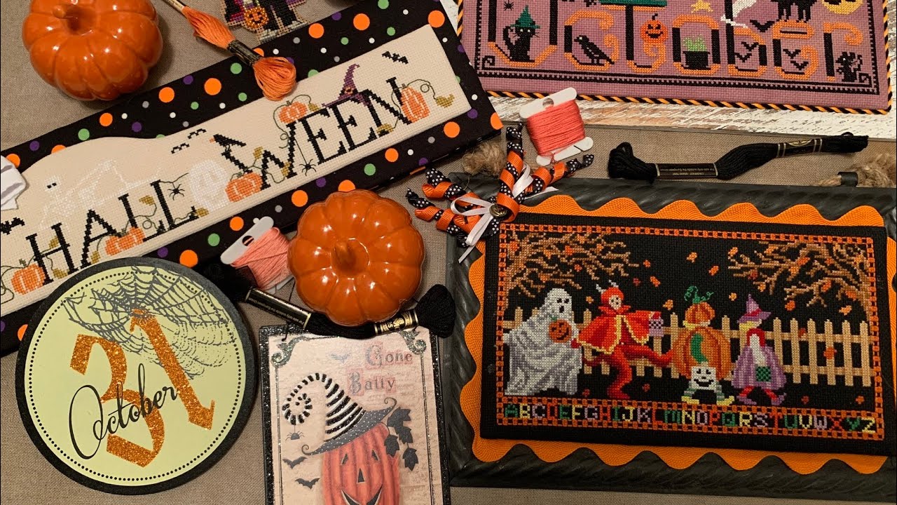 Flosstube Video #99 - October Stitching & Crafting