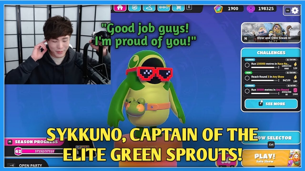 5 Minutes & 15 Seconds of Sykkuno Being a Loud and Proud Captain of the Elite Green Sprouts