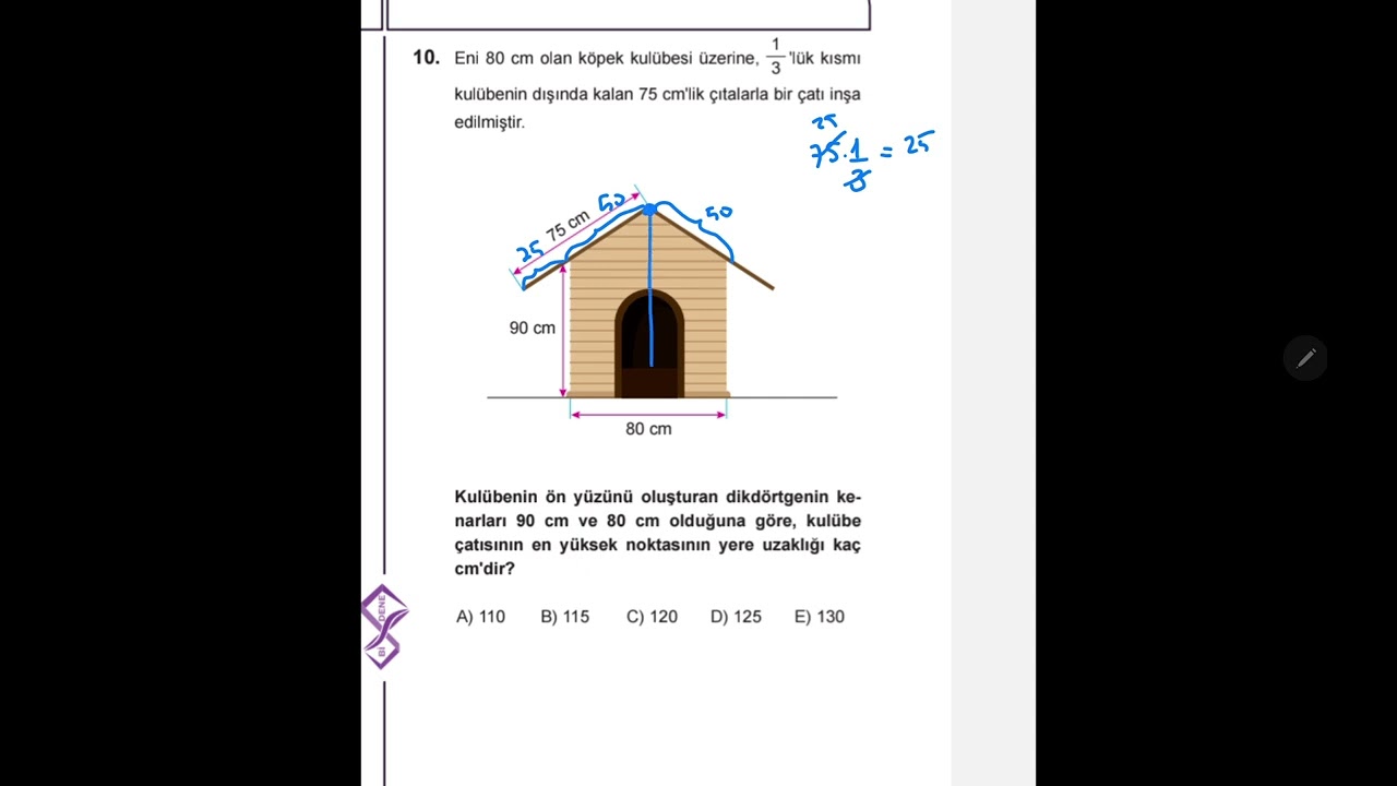 Bi Dene Yayınları | TYT Geometri Branş Denemesi 21 | 10. Soru Anlatımlı Video Çözümü