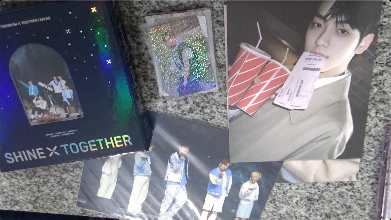Unboxing DVD TXT shine x together + nuevas inclusiones al binder!