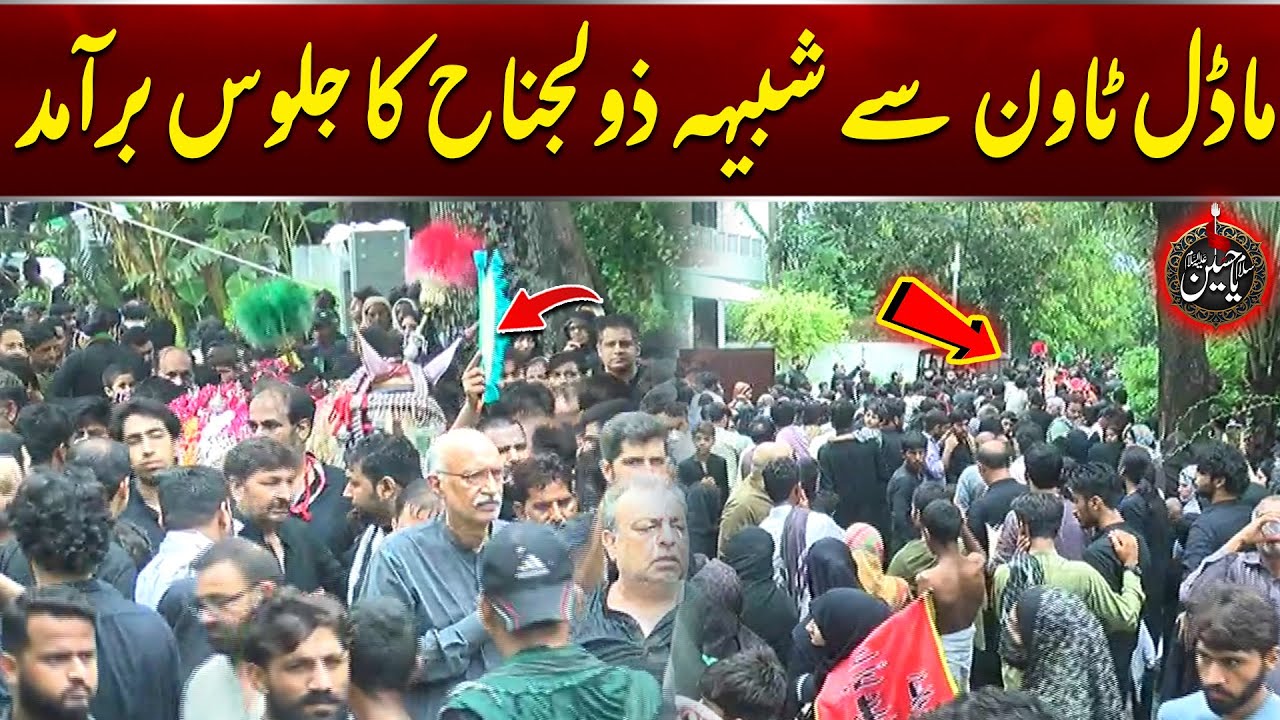 10th Muharram 2025 | Model Town Lahore Say Shabih-E-Zuljinah Ka Jaloos Baramad  | City 42