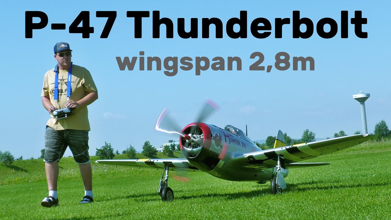 Republic P-47 Thunderbolt | 2,8m scale RC airplane | 4K | Holesov 2024