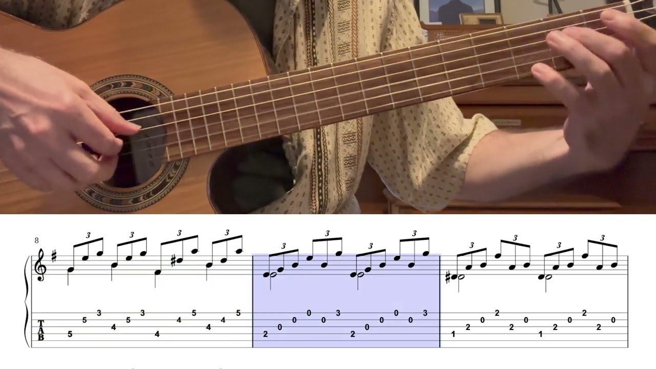 Prelude in E Minor (with guitar tab) - Francesco Molino