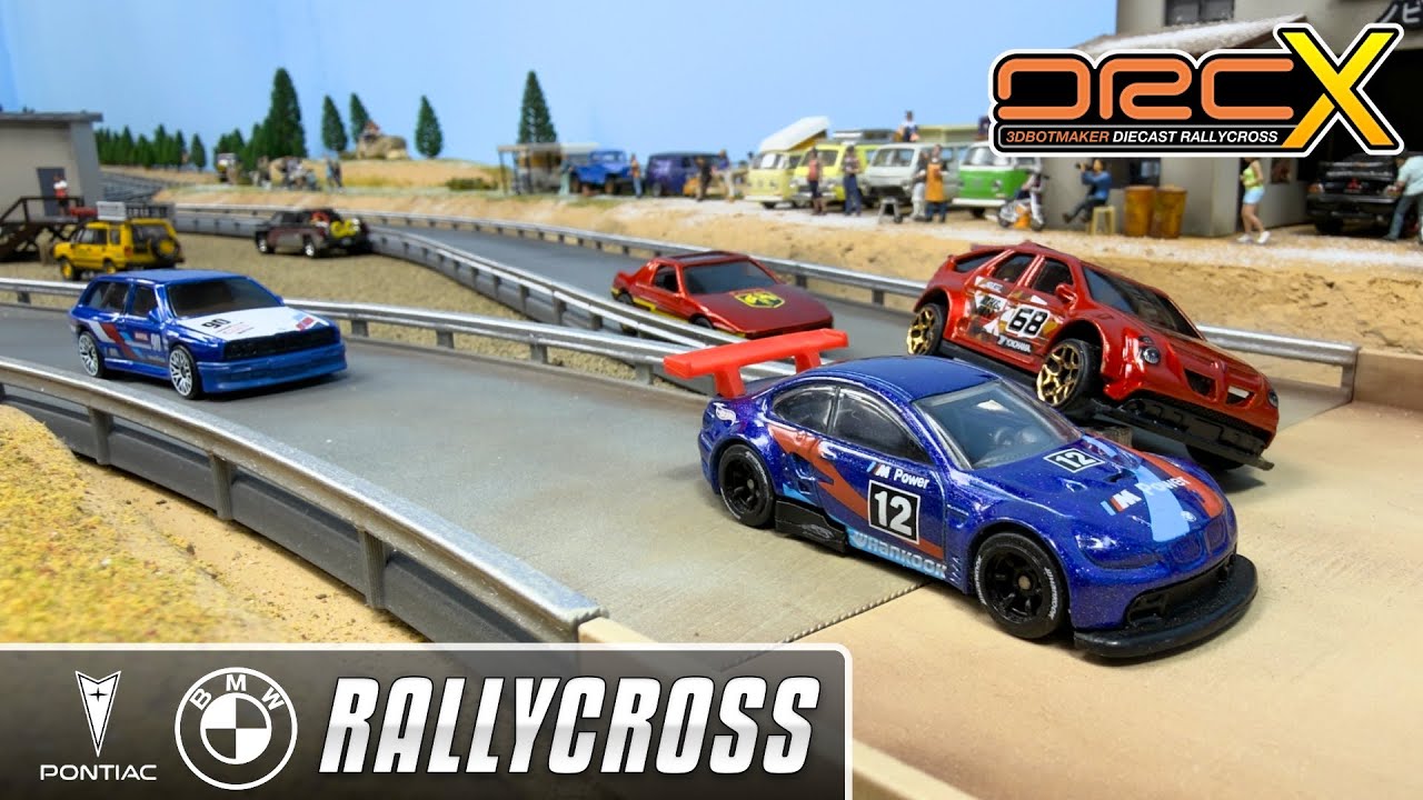 More Rally Chaos: Pontiac vs. BMW Diecast Racing Action