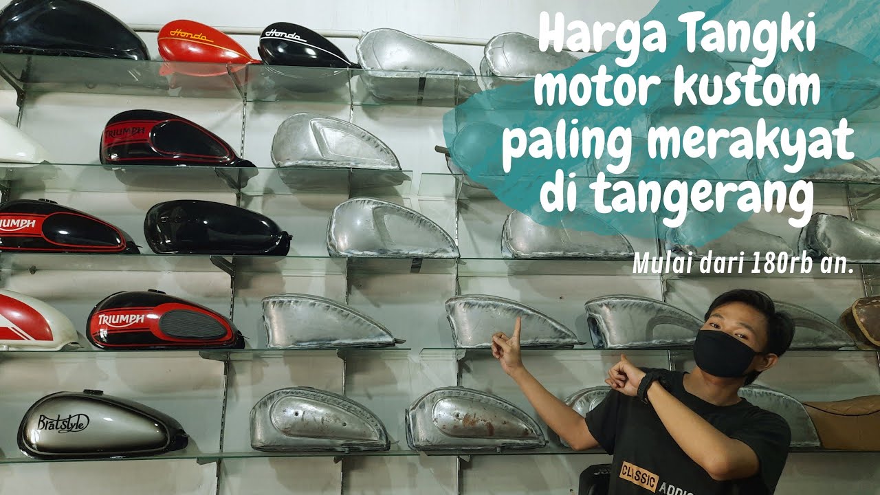 Tangki kustom Japstyle bratstyle caferacer Untuk Rangka Honda Yamaha Suzuki Kawasaki ‼️