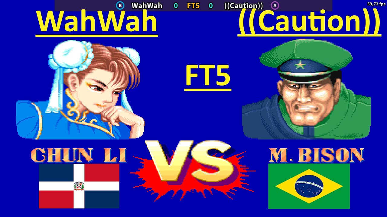 Street Fighter II': Champion Edition - WahWah  vs (Caution)) - FT5 - 1080P/60FPS -09.12.2024