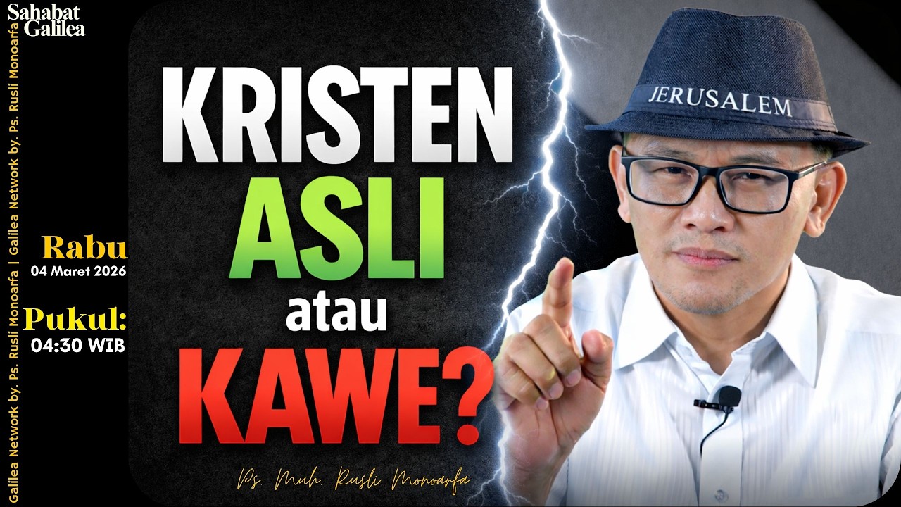 Kristen Asli atau Kawe  || Ps. M. Rusli Monoarfa || SG - Rabu, 04/03/2026