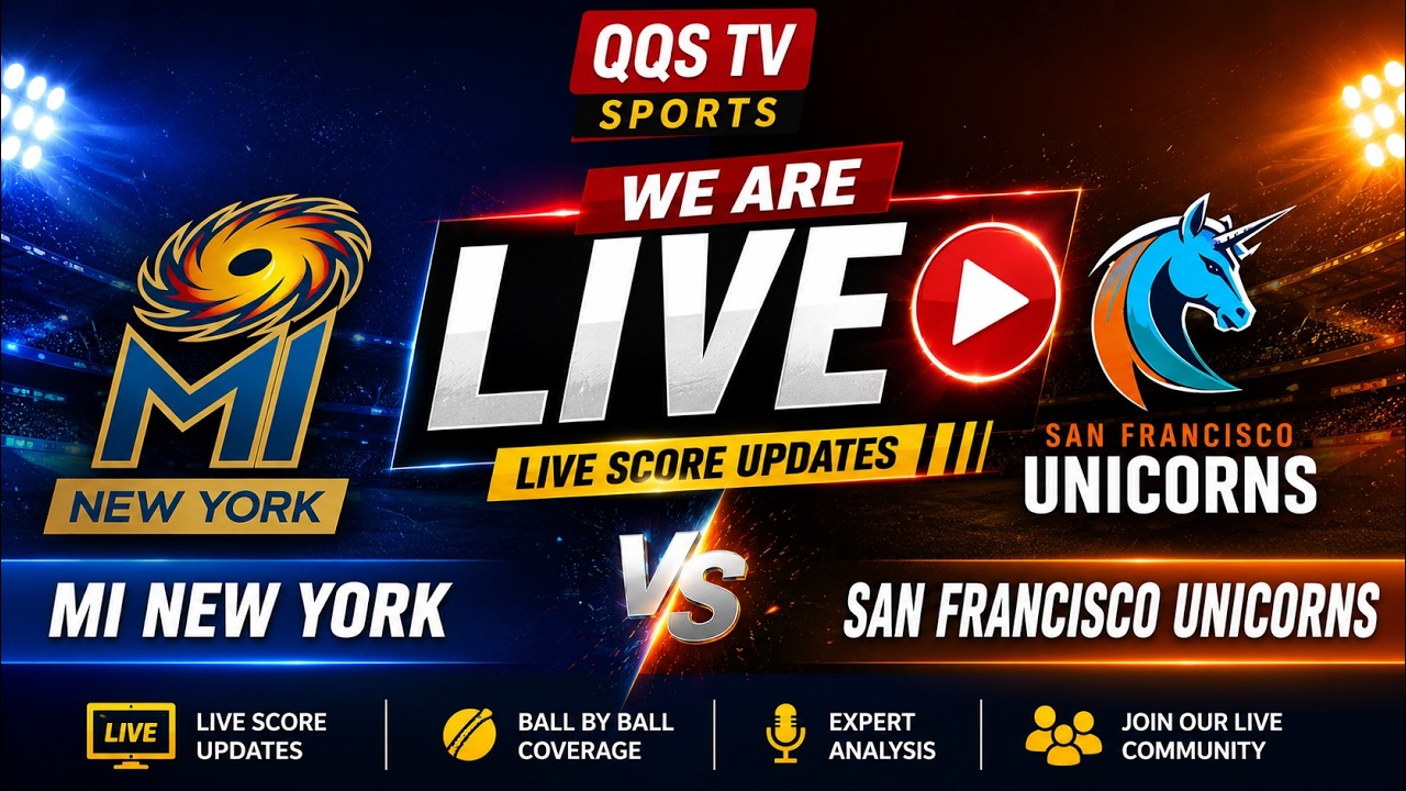 MI New York vs San Francisco Unicorns LIVE | MLC 2026 Live Score | MINY vs SFU
